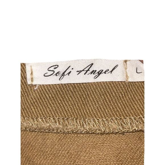 Tan Mini Skirt size L - Picture 3 of 8